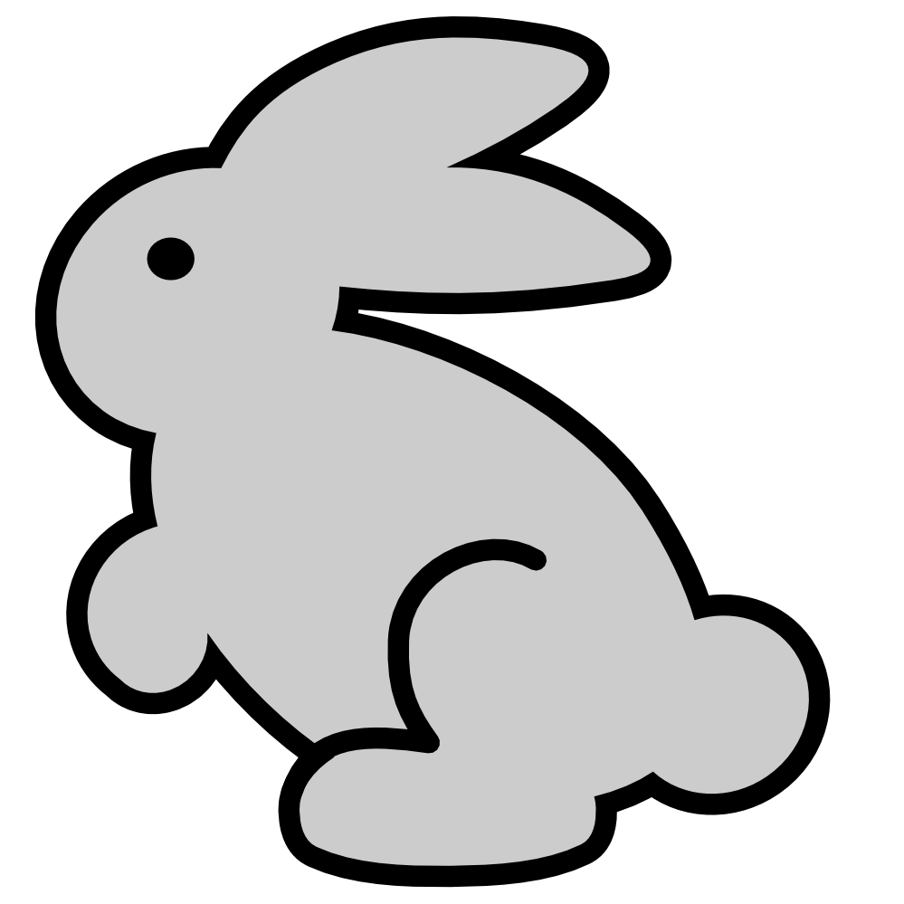 Bunny  black and white rabbit bunny clipart black and white free images 2 2