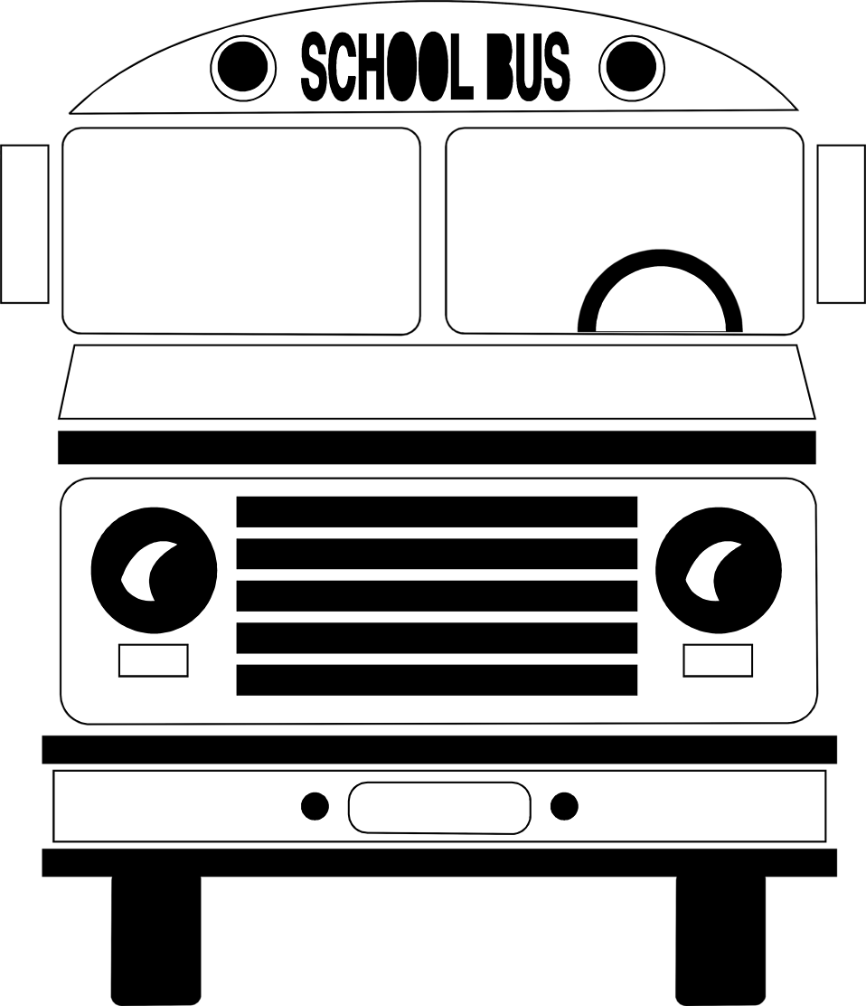 Bus  black and white free school bus clipart black and white image 5