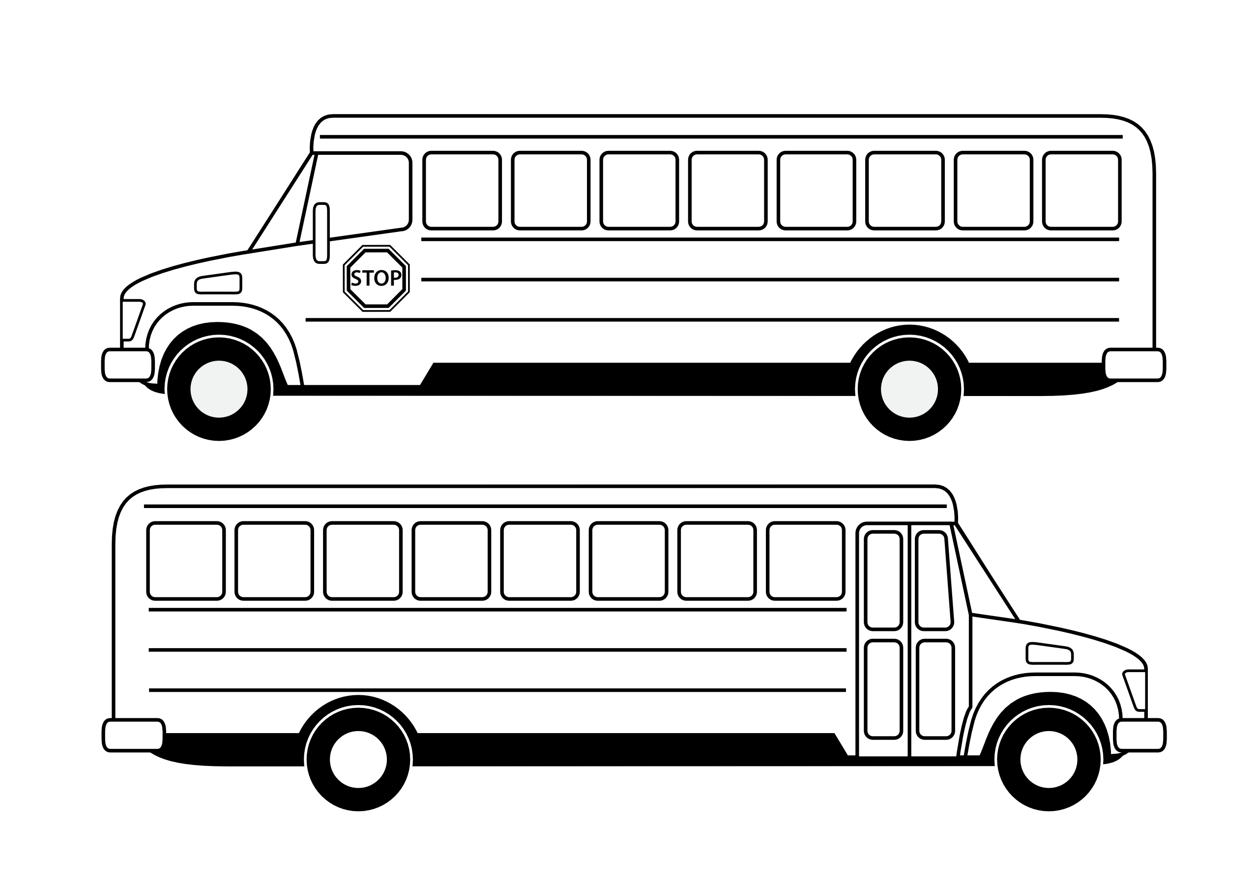 Bus  black and white school bus clip art black and white free clipart 4