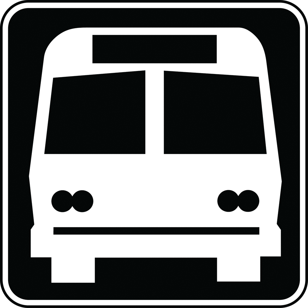 Bus  black and white white bus and black clipart 2