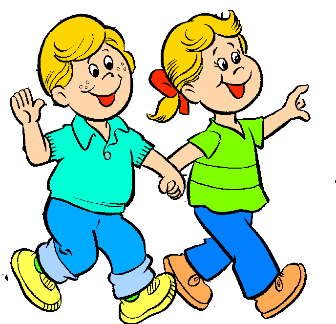 Cartoon walking feet clipart