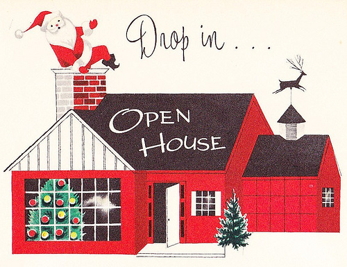 Christmas open house clipart 2