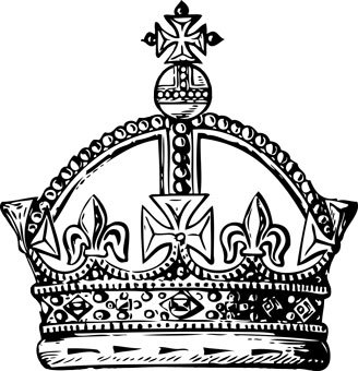 Crown  black and white black and white crown 7 clip art