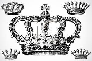 Crown  black and white black and white royal crowns clip art