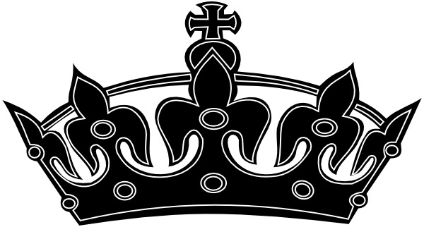 Crown  black and white black white crown clip art at vector clip art