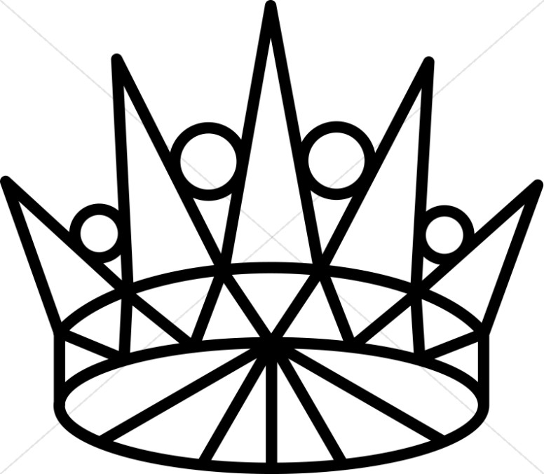 Crown  black and white crown clipart of thorns sharefaith 3