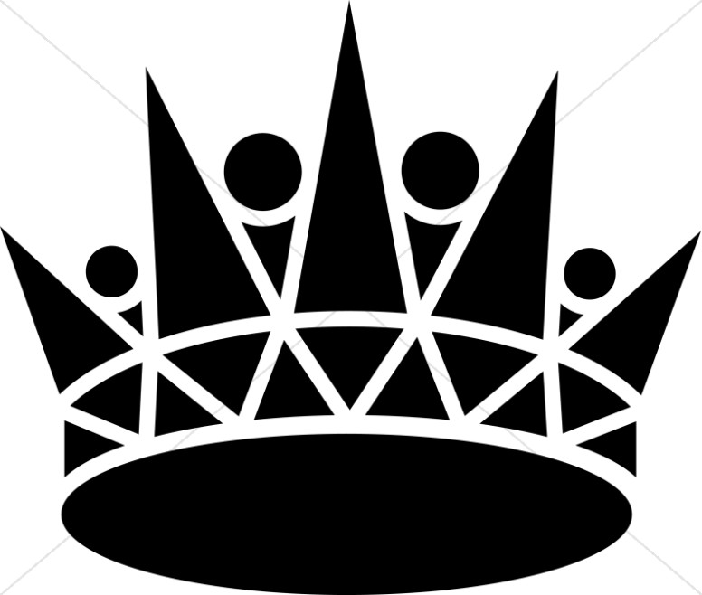 Crown  black and white crown clipart of thorns sharefaith
