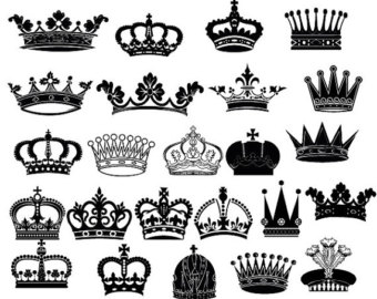 Crown  black and white king crown clip art black and white 4