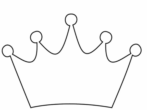 Crown  black and white princess black and white clipart 2
