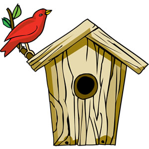 Cute birdhouse clipart free images