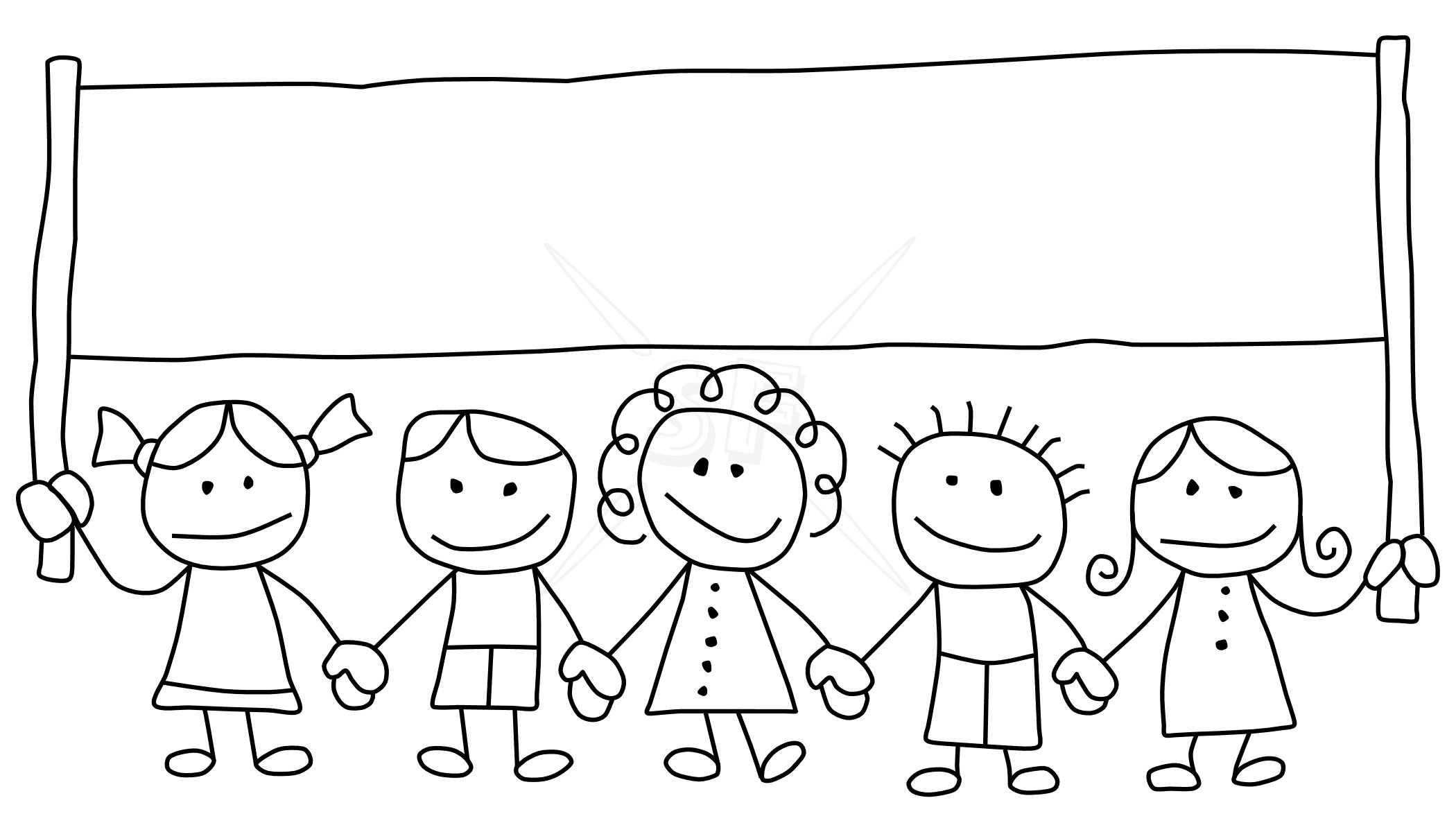 Family  black and white family clipart black and white 5 people 4