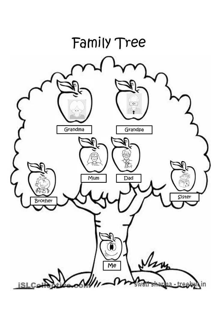 Family  black and white family trees clipart black and white black on
