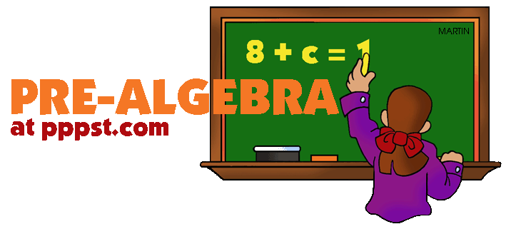 Free powerpoint presentations about pre algebra for kids clipart