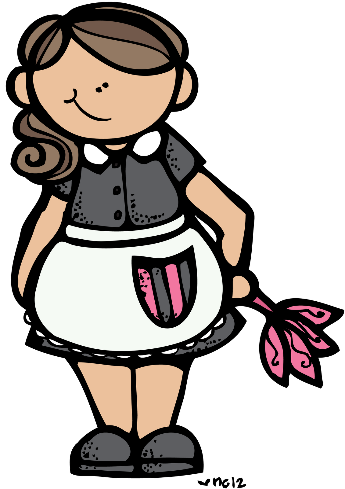 Housekeeping cleaning maid service clipart 2
