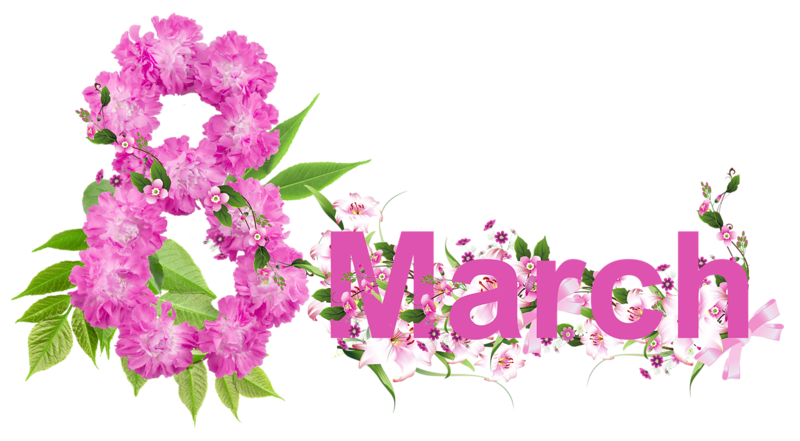 March  free floral march 8 clipart 0