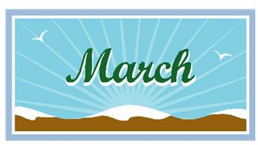 March  free march clip art writing border free clipart images