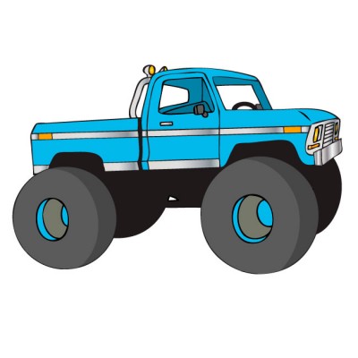Monster truck ford pickup clipart free images image