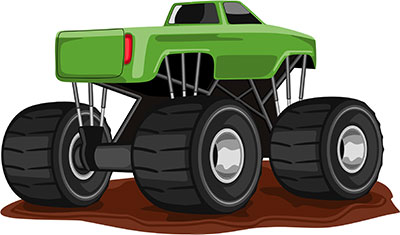 Monster truck free car clipart animations images