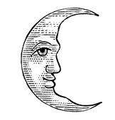 Moon black and white half moon clipart black and white clipartfest 2 ...