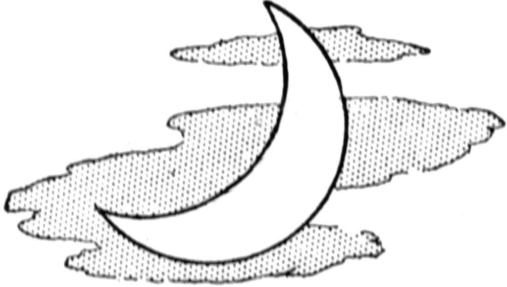 Moon  black and white moon clipart 1