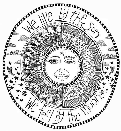 Moon  black and white sun and moon clipart black white 2