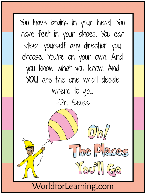 Oh the places you'll go oh the places you clipart