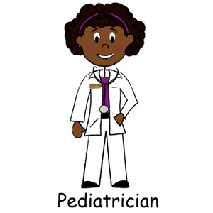 Pediatrician clipart image lady doctor a