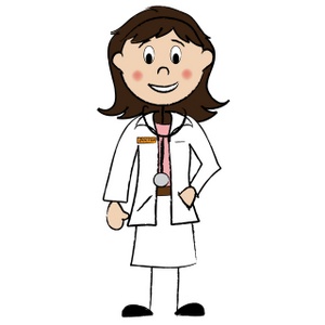 Pediatrician doctor clipart image lady