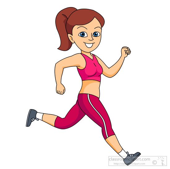 Person running clipart 2 image