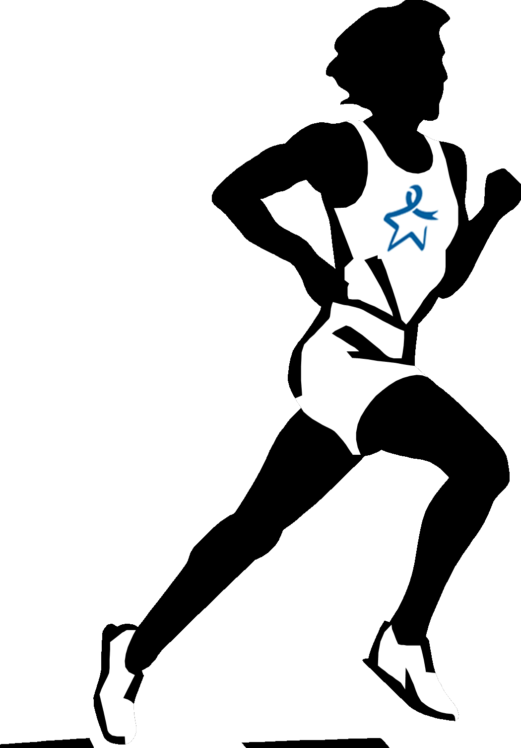 Person running clipart 4