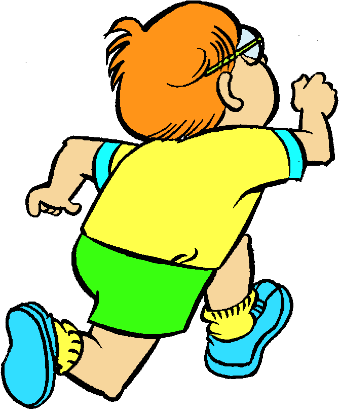 Person running clipart 6