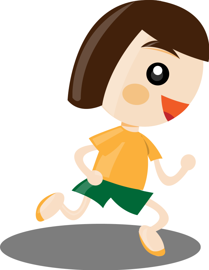 Person running clipart image 2