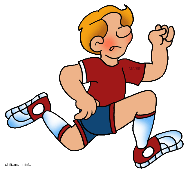 Person running fast clipart 3