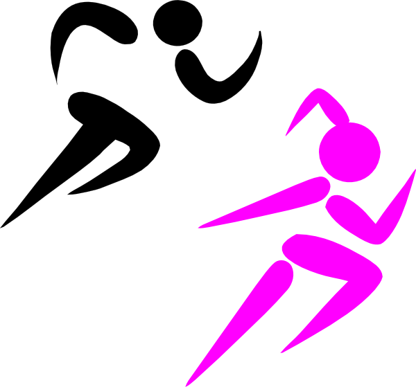 Person running people running clipart image