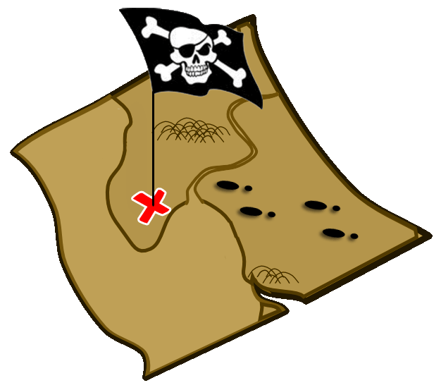 Pirate treasure map clipart free images 9