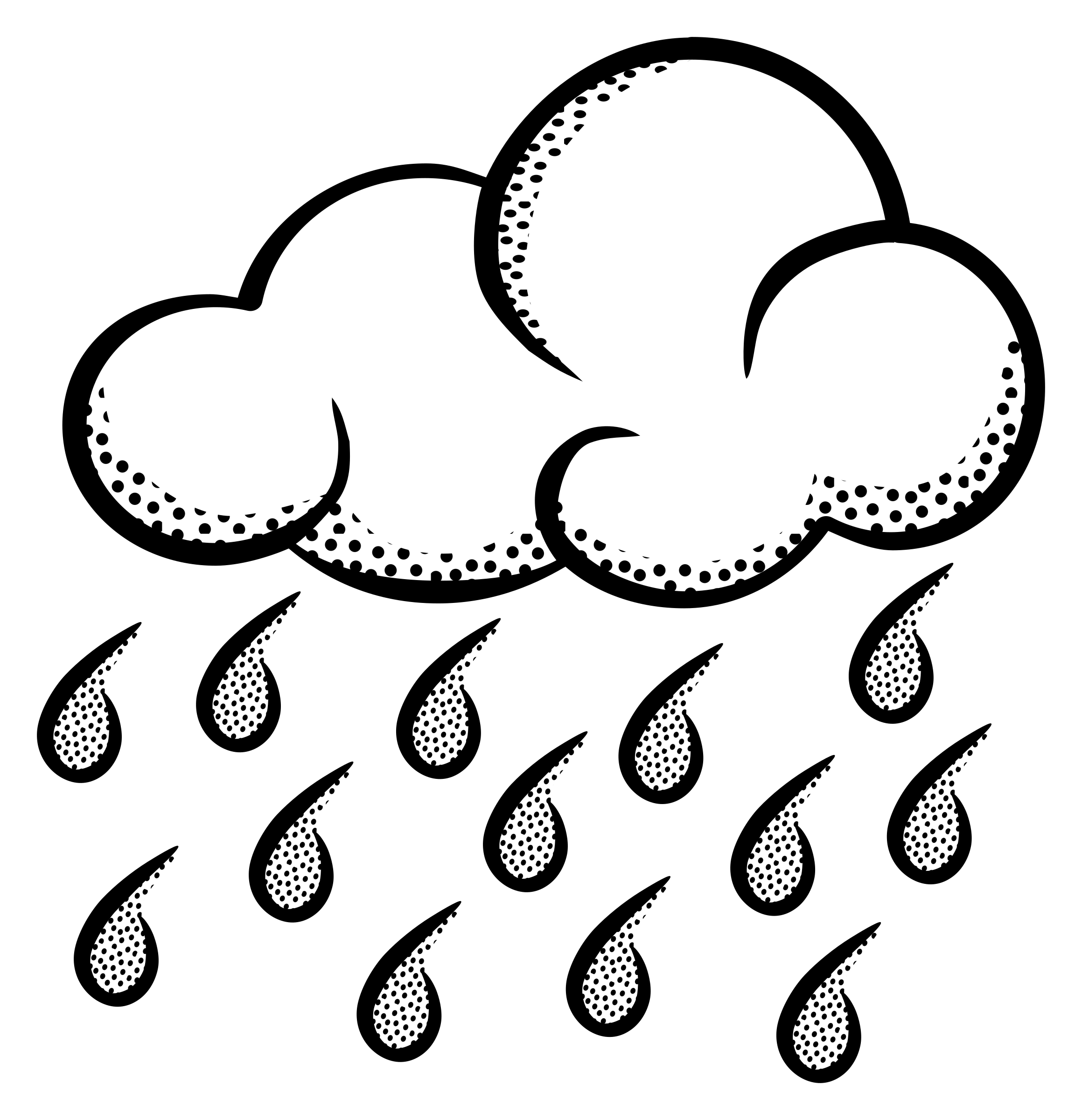 Rain Cloud Rain Clipart Image A Raincloud And Rain WikiClipArt