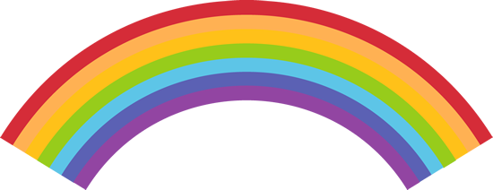 Rainbow  black and white rainbow clip art images