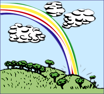 Rainbow  black and white rainbow clipart black and white clipart