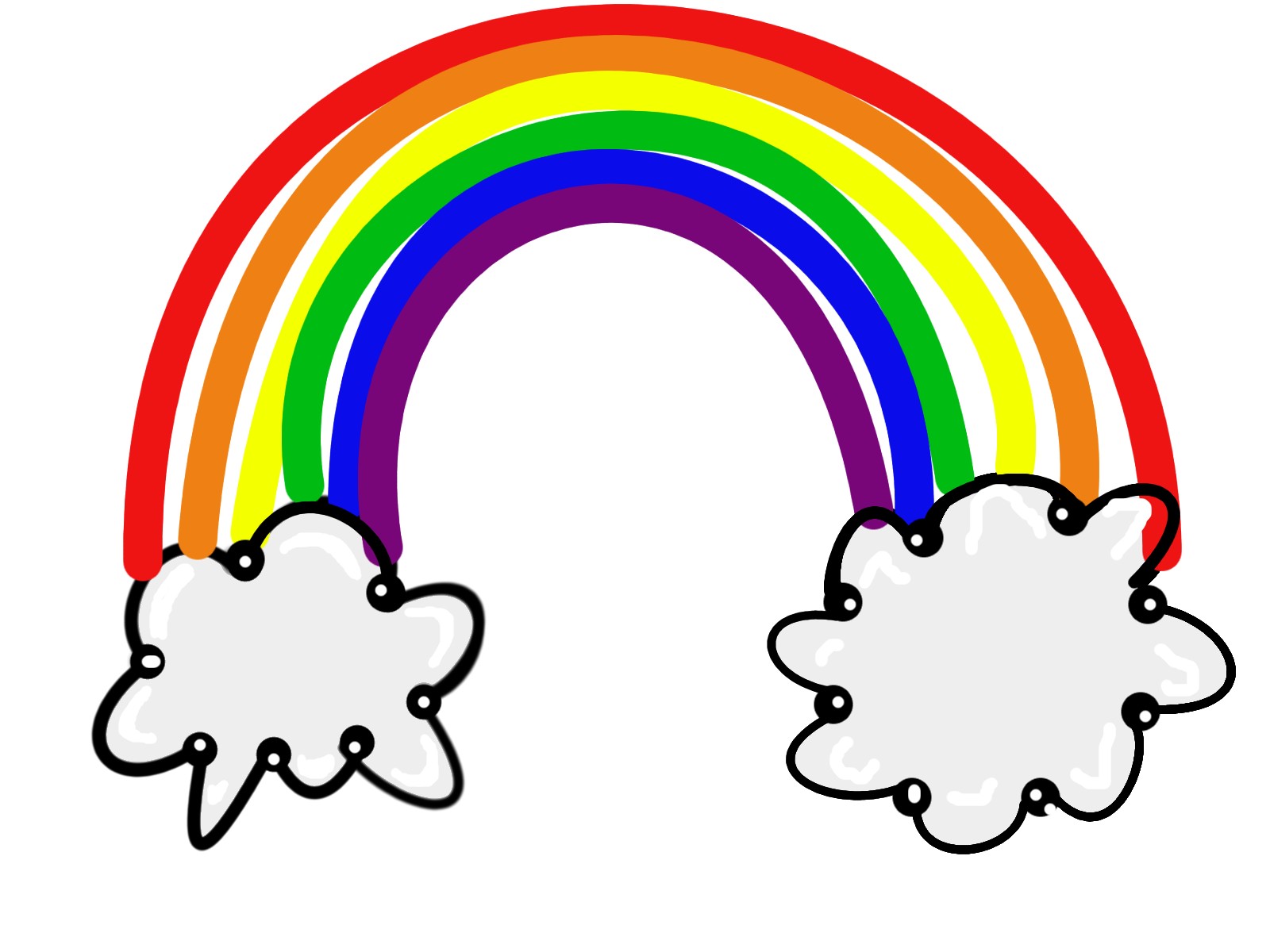 Rainbow  black and white rainbow clipart black and white free images 4 3
