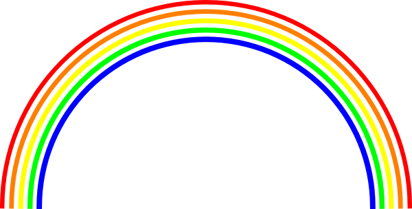 Rainbow  black and white rainbow clipart black and white free images 4 4