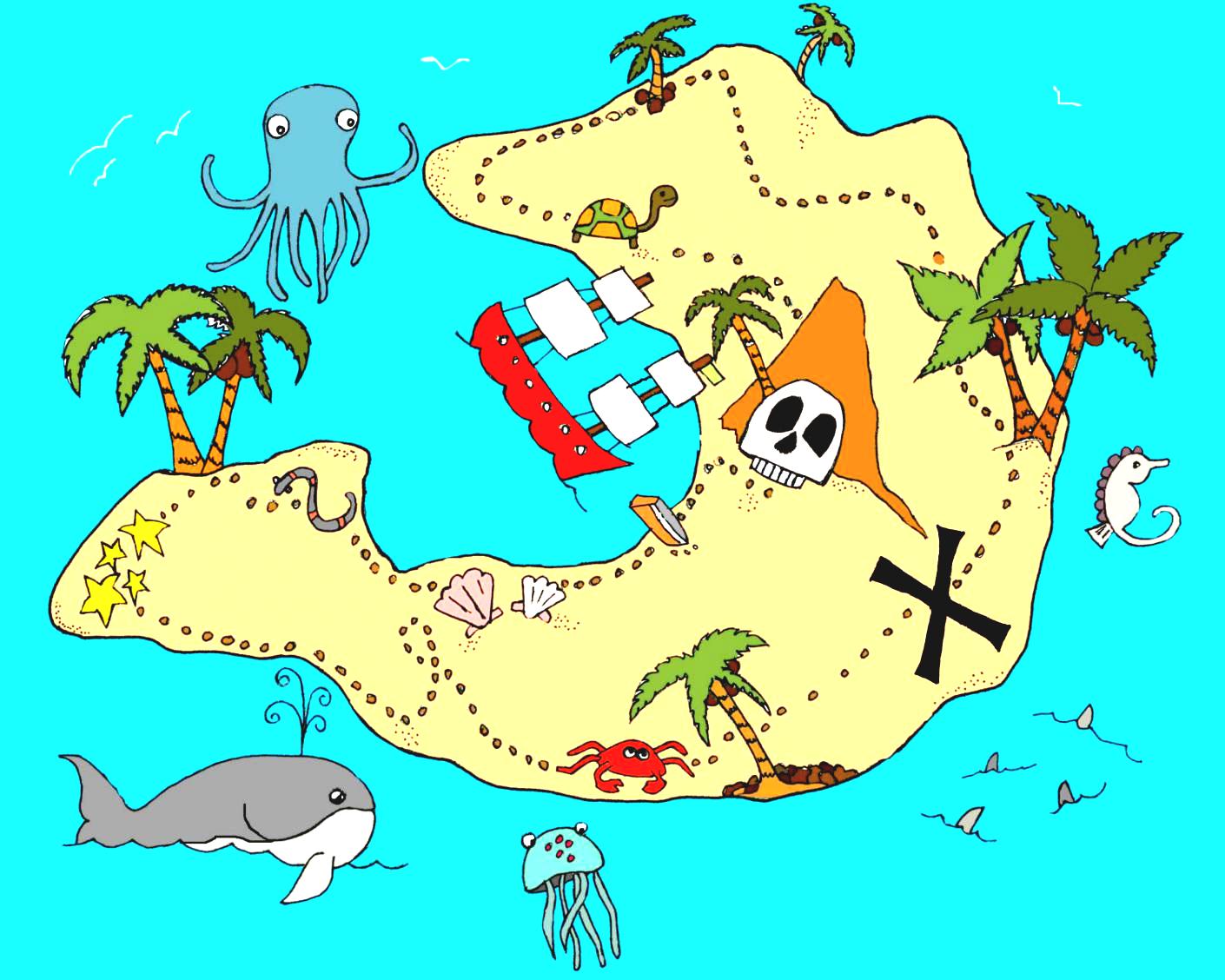 Real Treasure Maps Found Clipart Animals Cliparts With Hot