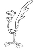 Roadrunner road runner coloring page clip art - WikiClipArt