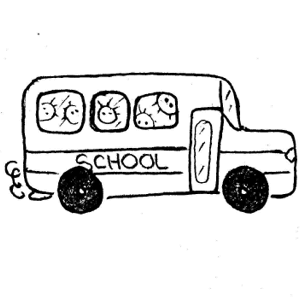 School bus  black and white school bus black and white clipart 4