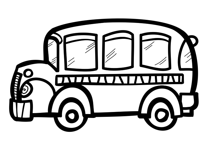 School bus  black and white school bus black and white clipart 5