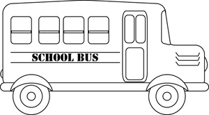 School bus  black and white school bus side view clipart black and white clipartfest