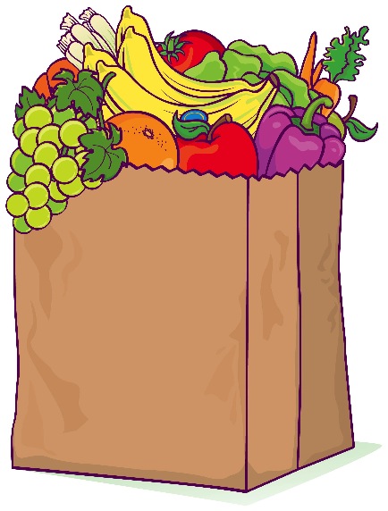 Shopping bags grocery bag clipart 2