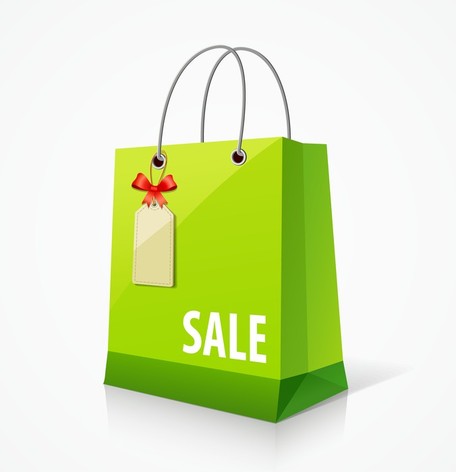Shopping bags vector images clip art