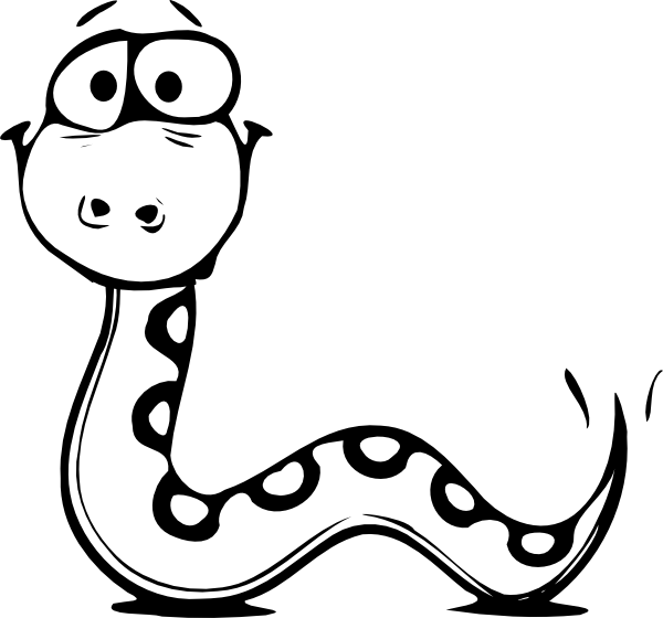 Snake  black and white cute snake clipart black and white free