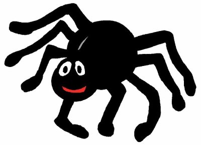 Spider  black and white black and white spider in a web clip art black