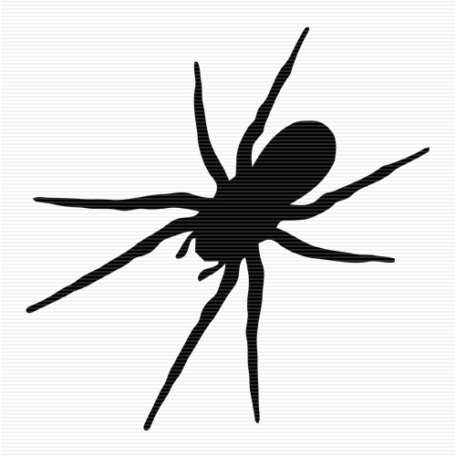 Spider  black and white spider clip art catalog 2